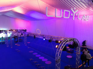 Inauguration du LUDyLAB à Chambretaud en Vendée : drone indoor