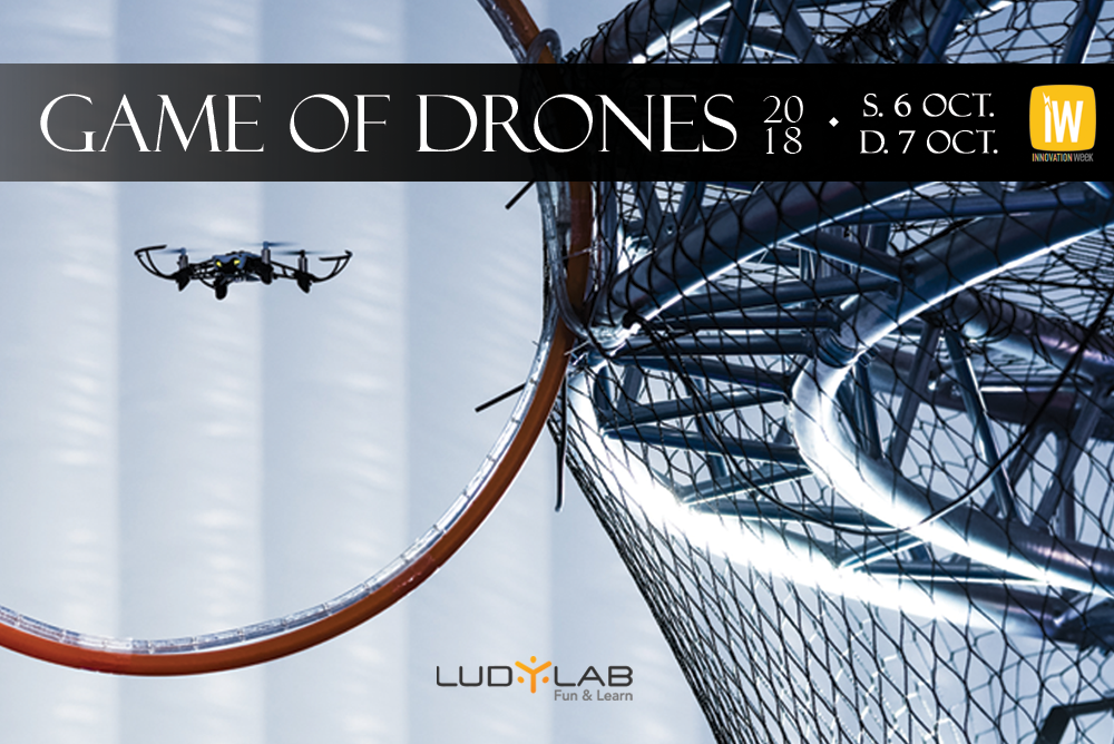 Bannière Game of Drones 2018 au LUDyLAB à Chambreatud à 5 minutes du Puy du Fou en Vendée