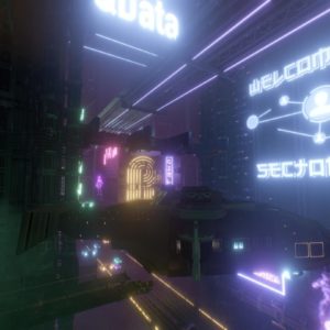 ville cyberpunk VR