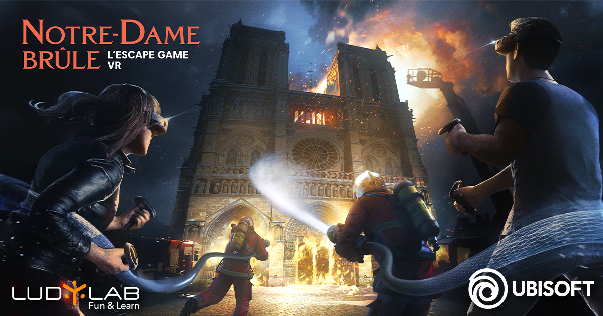 NotreDame Brûle, le nouvel escape game d'UBISOFT débarque au LUDYLAB